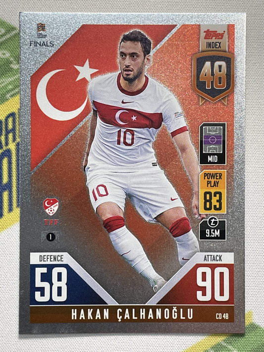 Hakan Calhanoglu Turkey Topps Match Attax 101 Road to Nations League 2022 Card