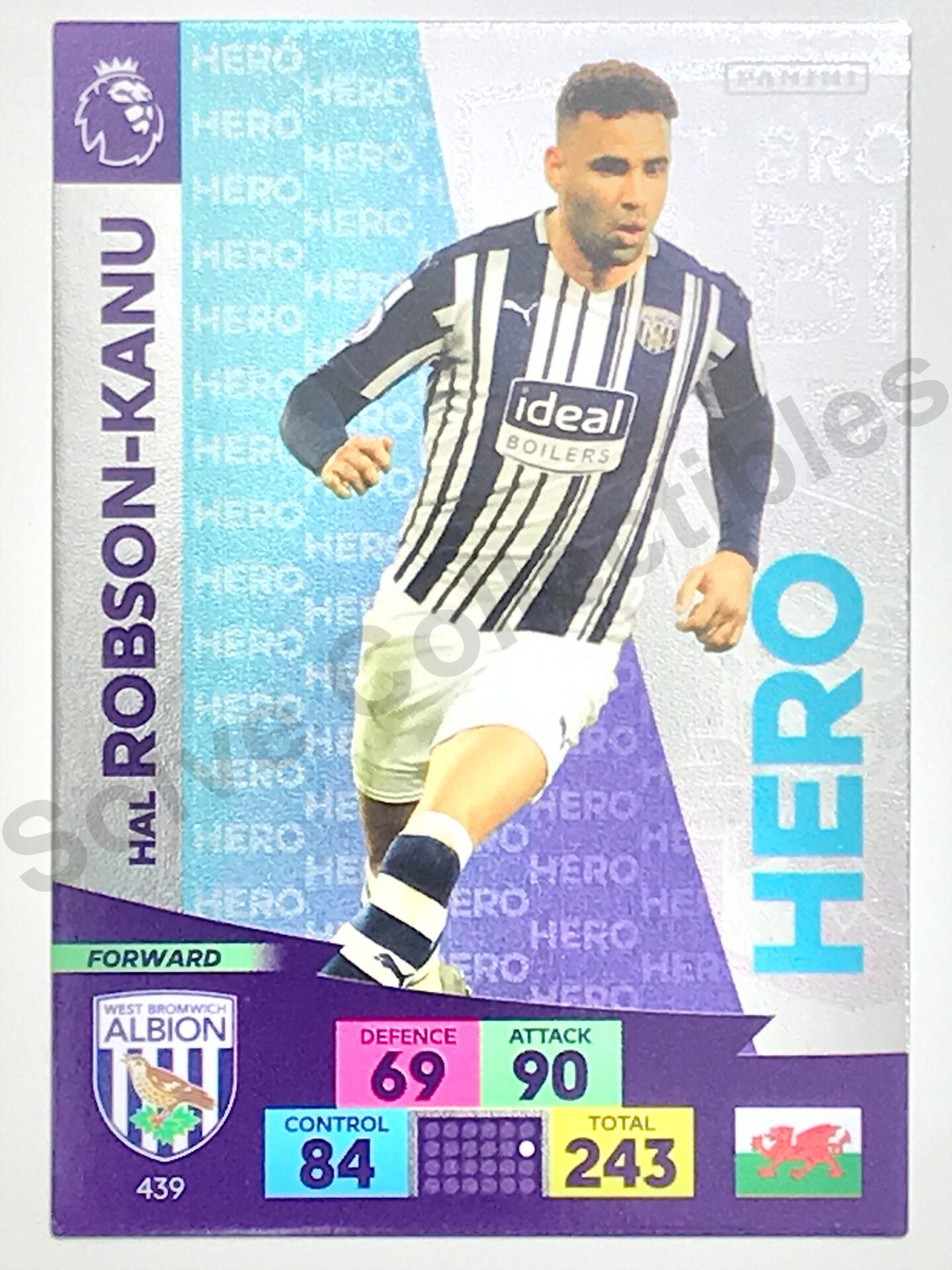 Hal Robson-Kanu (West Brom) &#8211; Hero Football Card &#8211; Premier League Adrenalyn XL 2020:21