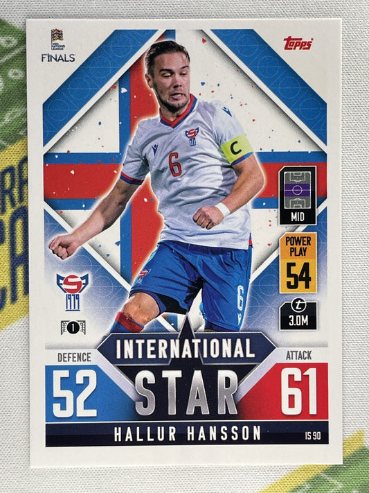 Hallur Hansson Faroe Islands Topps Match Attax 101 Road to Nations League 2022 Card