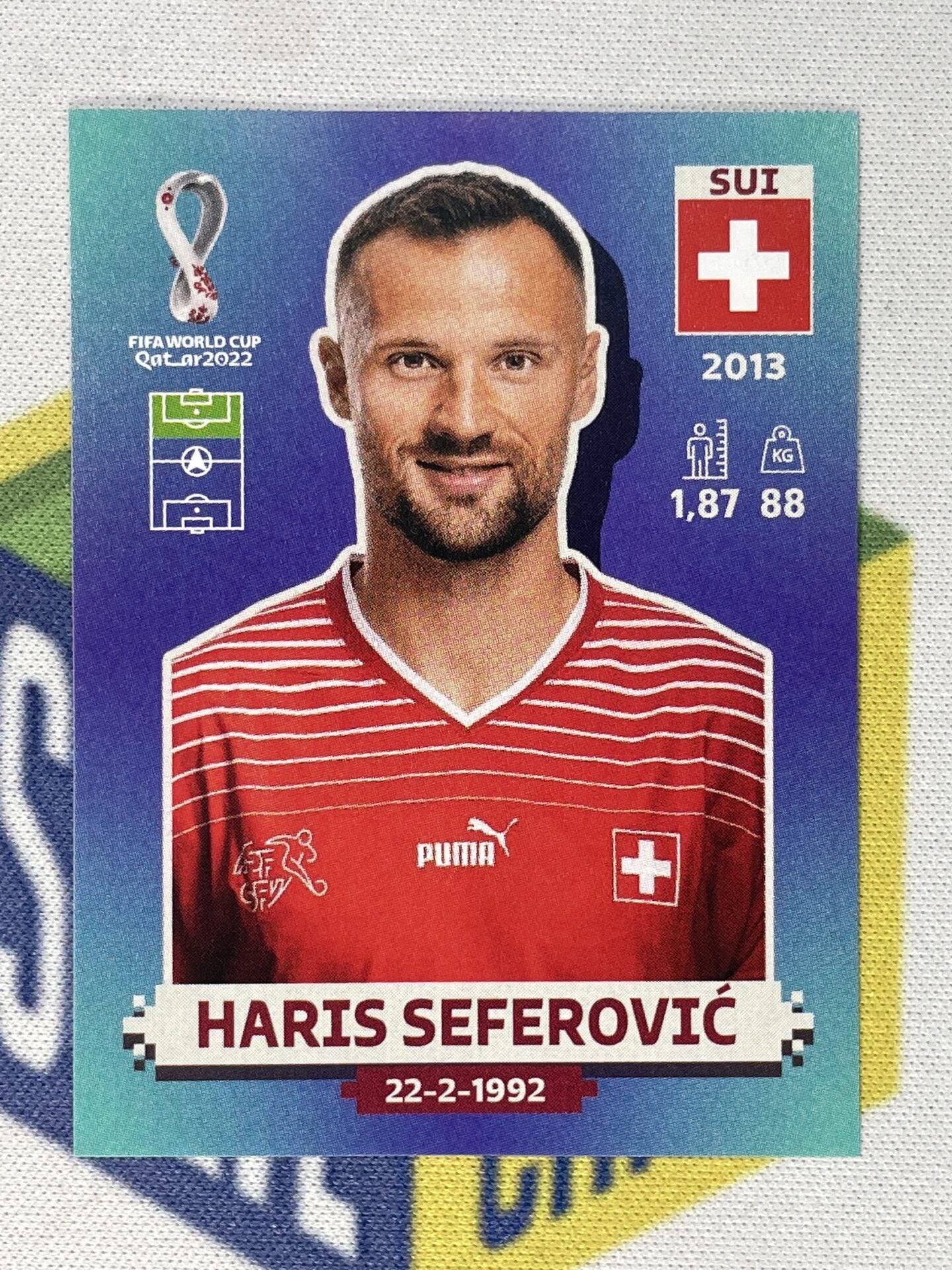 Haris Seferovic Switzerland Panini World Cup 2022 Qatar Stickers