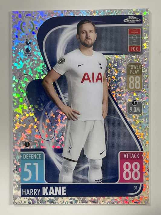 Harry Kane Speckle Topps Match Attax Chrome 2021 2022