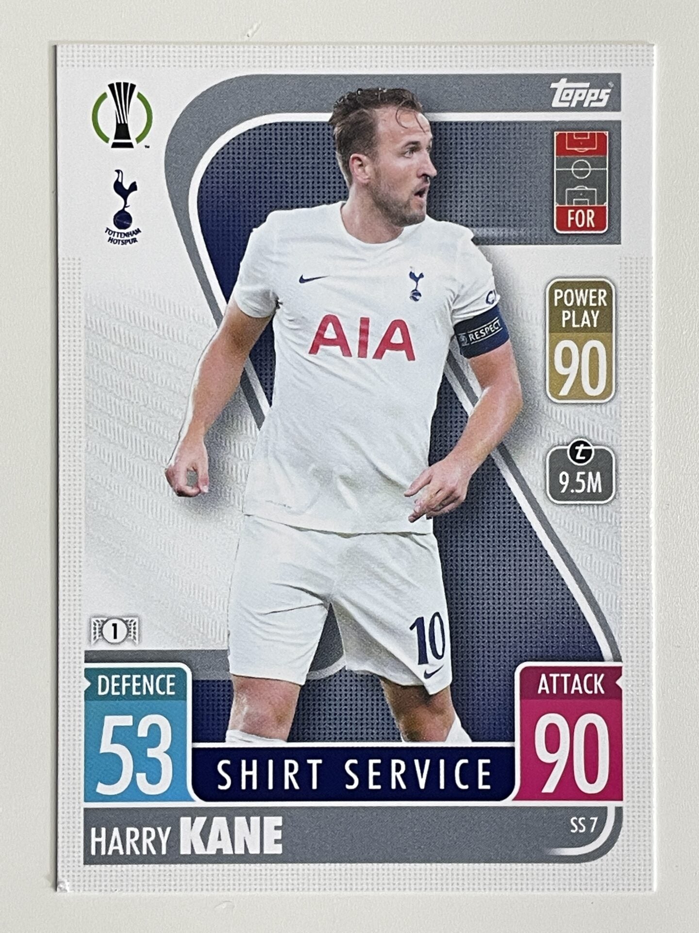 Harry Kane Tottenham Base Topps Match Attax Extra 2021:22 Champions League Card