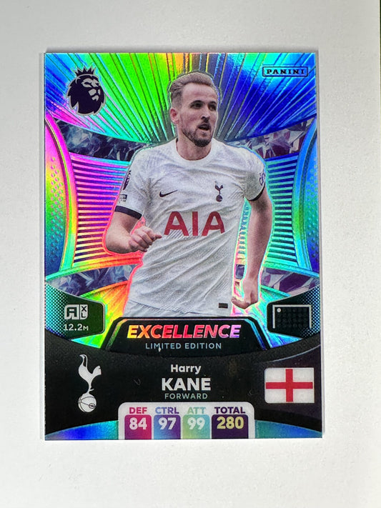 Harry Kane Tottenham Hotspur Excellence Limited Edition Panini Premier League Adrenalyn XL 2024 Card