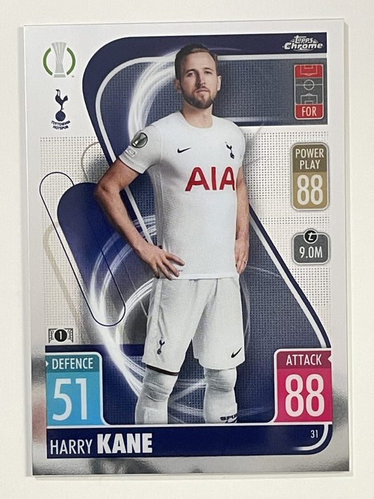 Harry Kane Tottenham Hotspur Topps Match Attax Chrome 2021 2022 Football Card