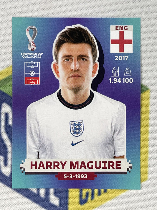 Harry Maguire England Panini World Cup 2022 Qatar Stickers