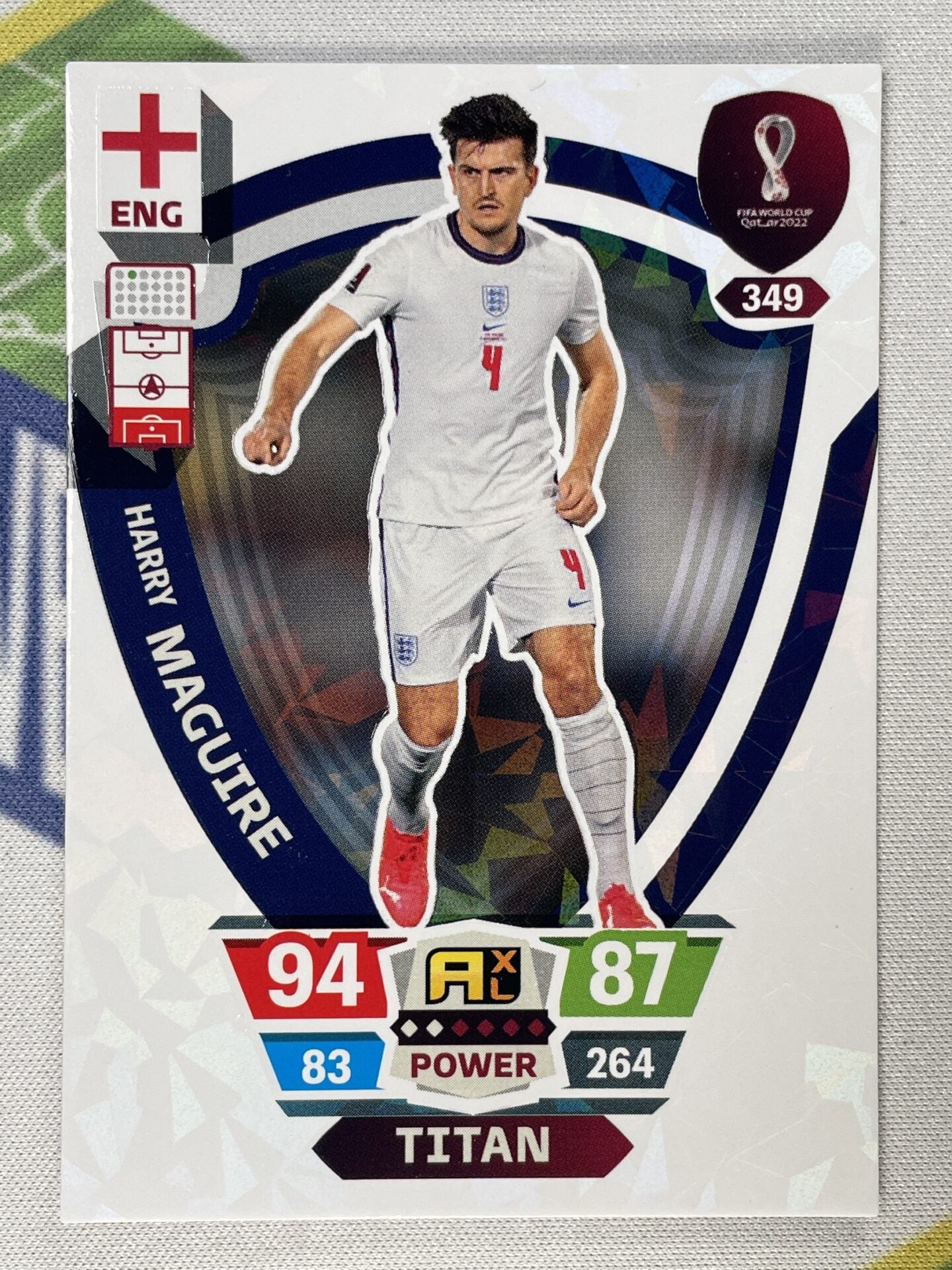 Harry Maguire England Titan Panini World Cup 2022 Adrenalyn XL Card