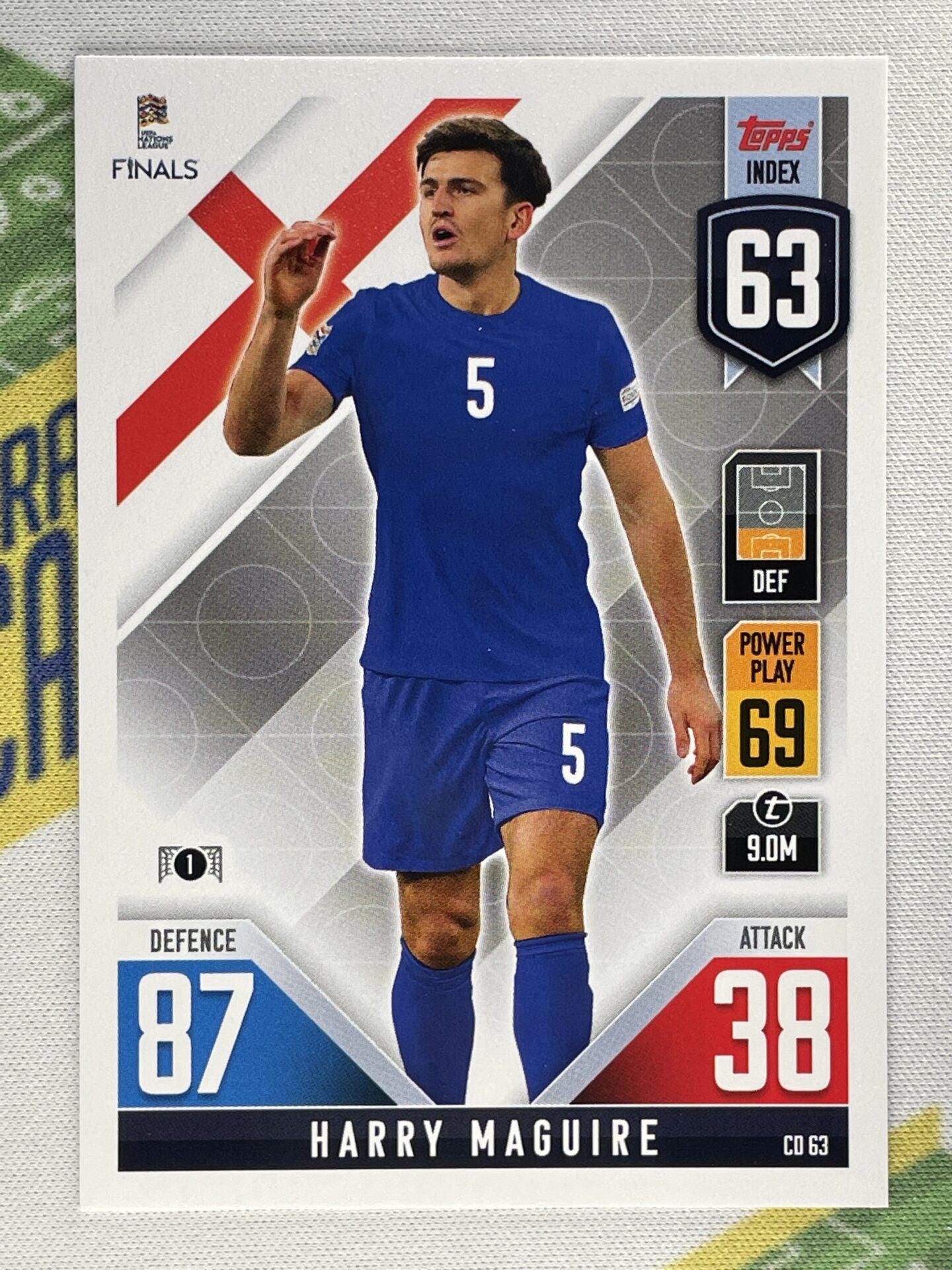 Harry Maguire England Topps Match Attax 101 Road to Nations League 2022 Card