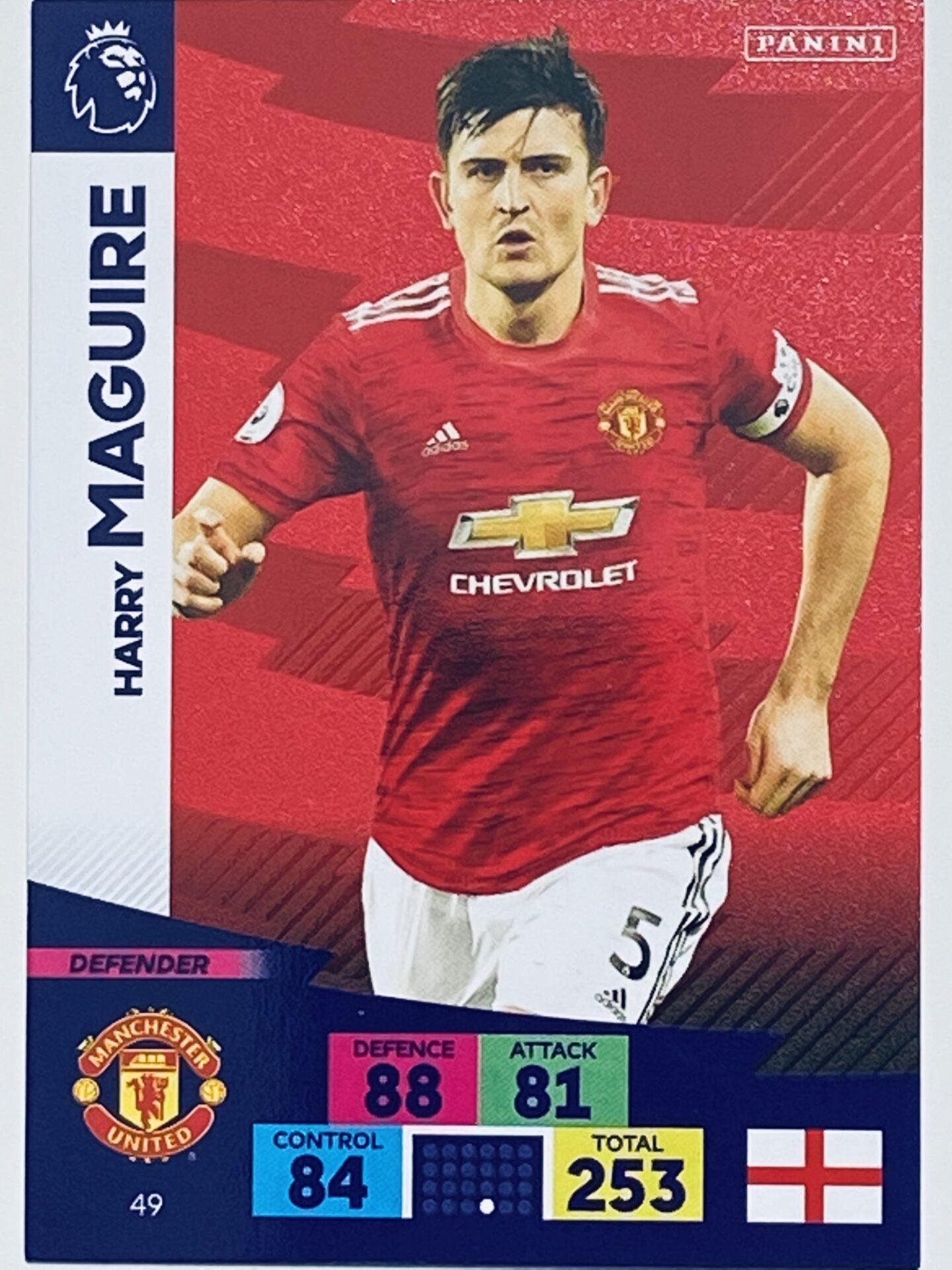 Harry Maguire (Manchester United) Football Card &#8211; Premier League Adrenalyn XL 2020:21