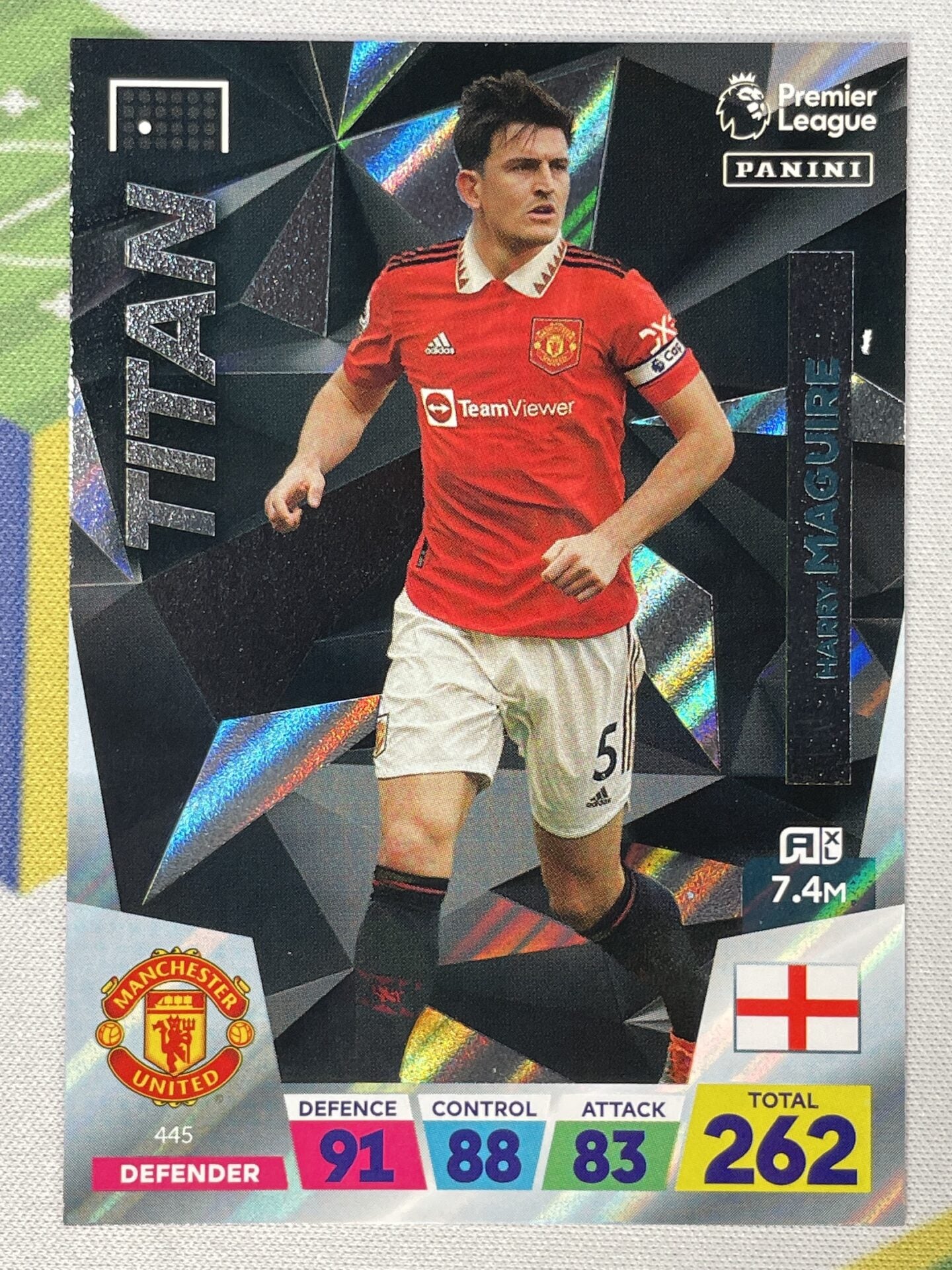 Harry Maguire Manchester United Titan Panini Premier League Adrenalyn XL 2023 Card