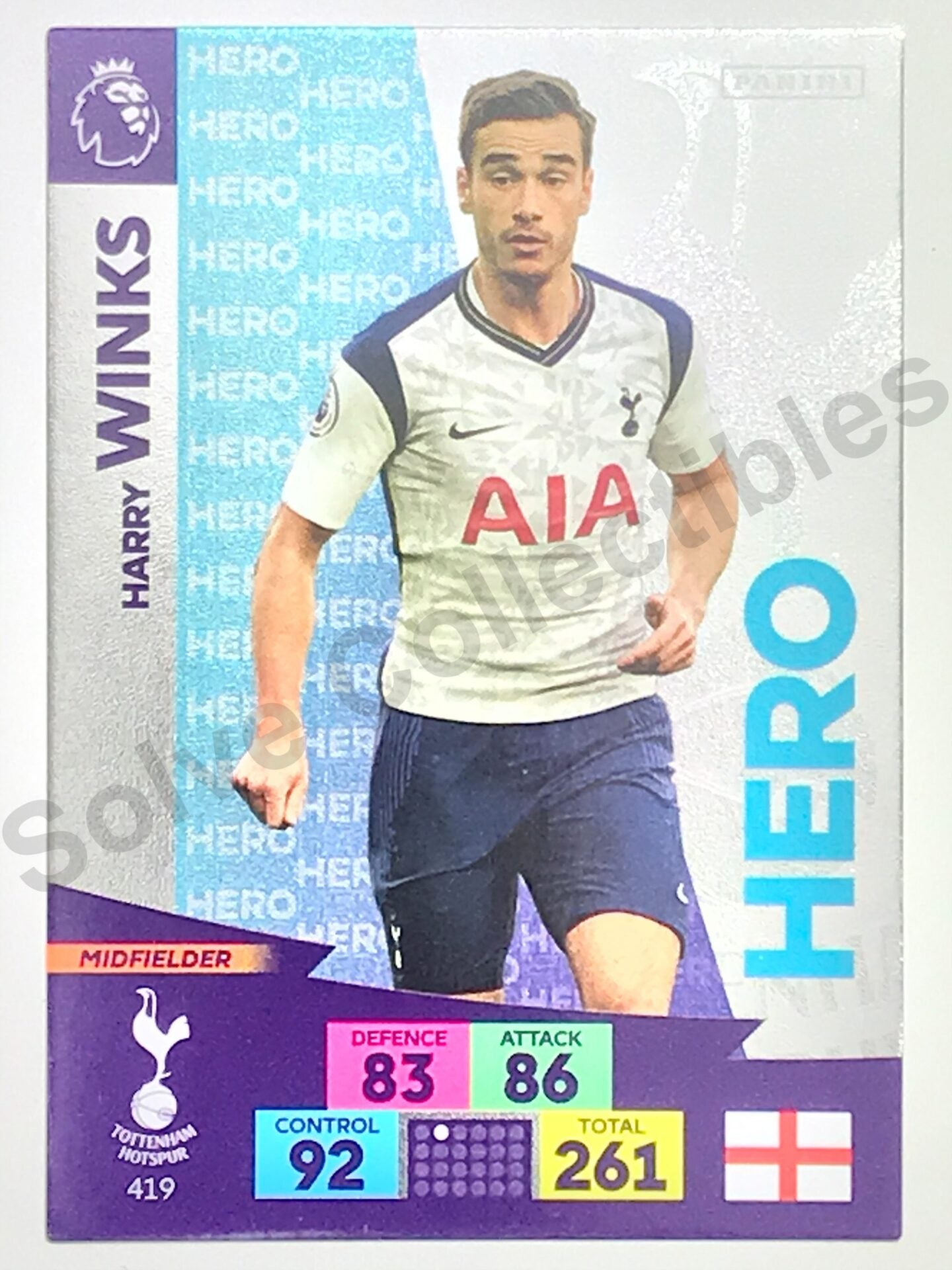 Harry Winks (Tottenham) &#8211; Hero Football Card &#8211; Premier League Adrenalyn XL 2020:21