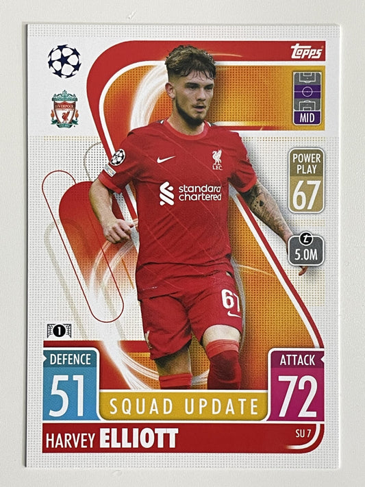 Harvey Elliott Liverpool FC Base Topps Match Attax Extra 2021:22 Champions League Card