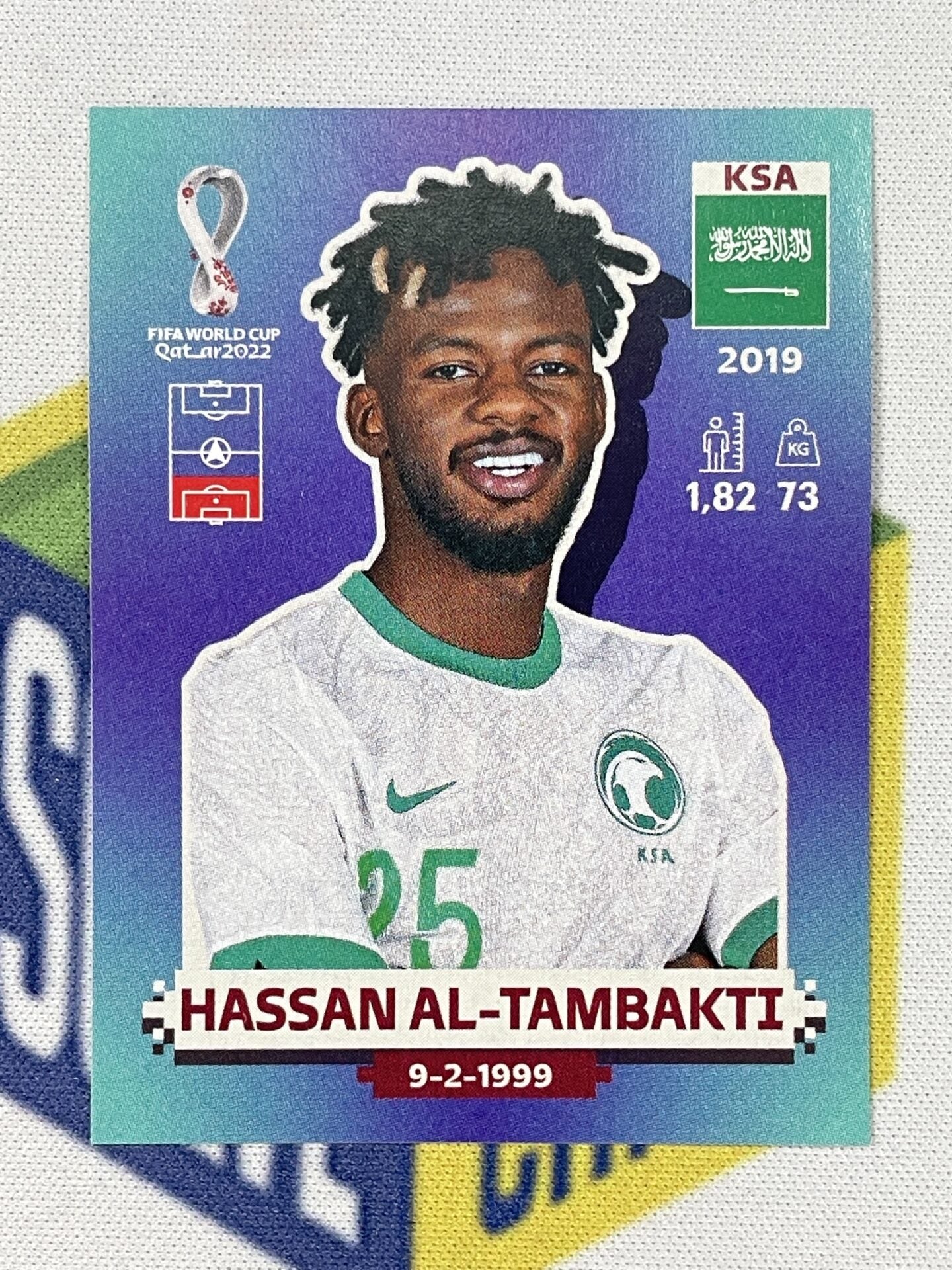 Hassan Al-Tambakti Saudi Arabia Panini World Cup 2022 Qatar Stickers