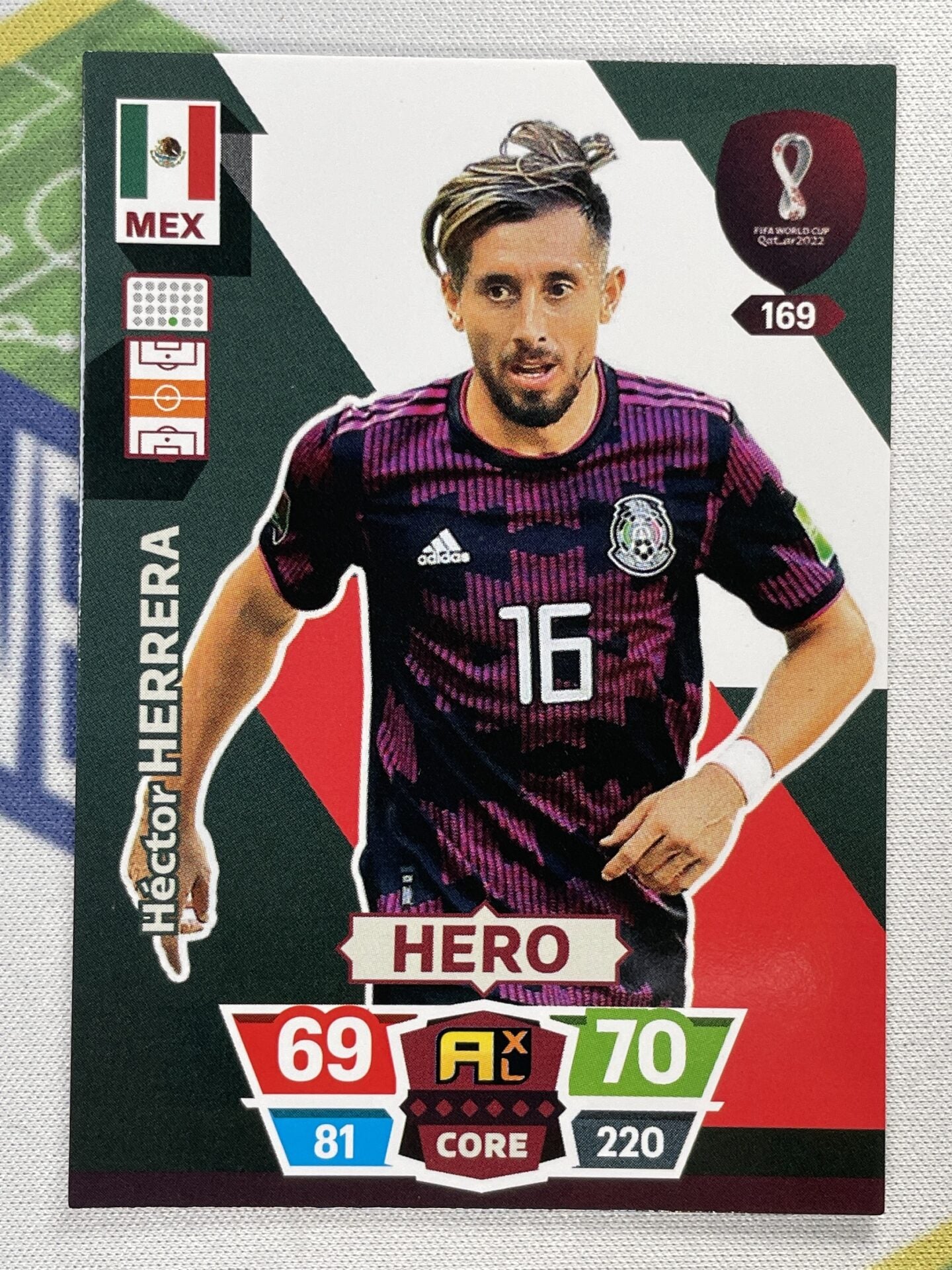 Hector Herrera Mexico Panini World Cup 2022 Adrenalyn XL Card