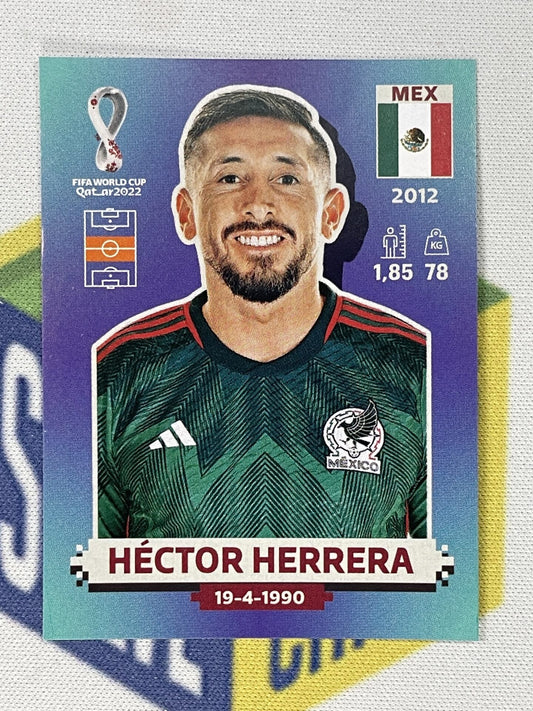 Hector Herrera Mexico Panini World Cup 2022 Qatar Stickers