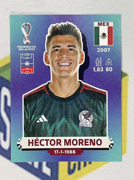 Hector Moreno Mexico Panini World Cup 2022 Qatar Stickers