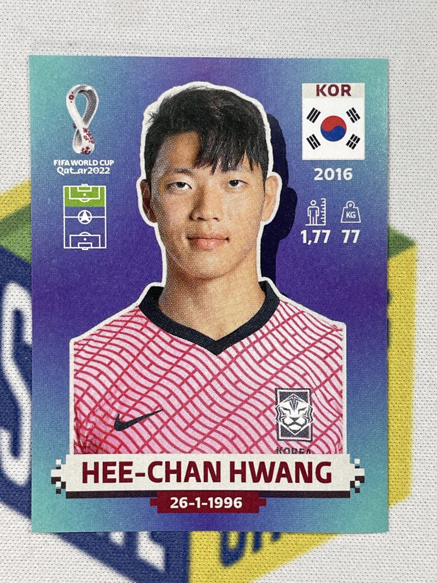 Hee-Chan Hwang Korea Republic Panini World Cup 2022 Qatar Stickers