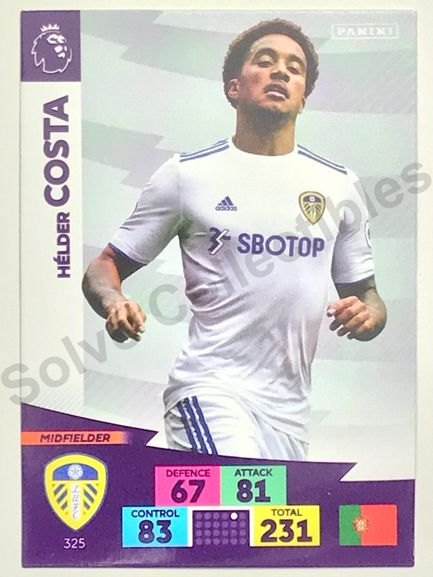 Helder Costa (Leeds United) Football Card &#8211; Premier League Adrenalyn XL 2020:21