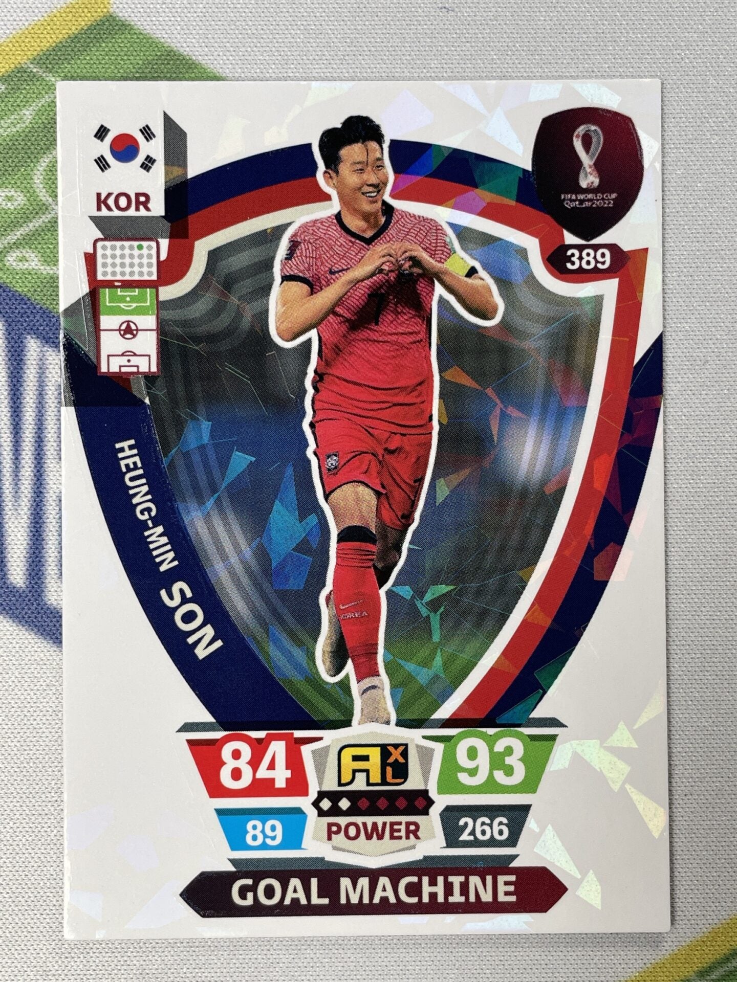 Heung-Min Son South Korea Goal Machine Panini World Cup 2022 Adrenalyn XL Card