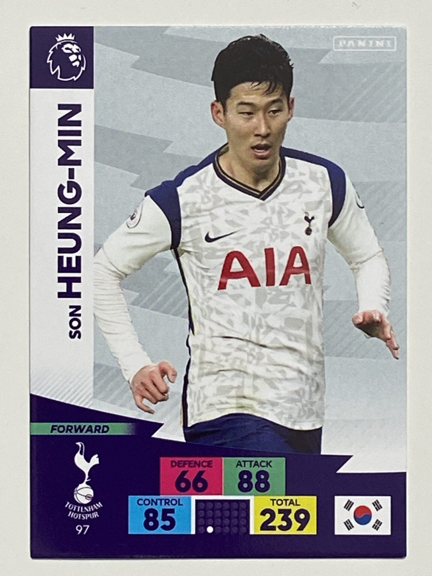 Heung Min Son (Tottenham) Football Card &#8211; Premier League Adrenalyn XL 2020:21