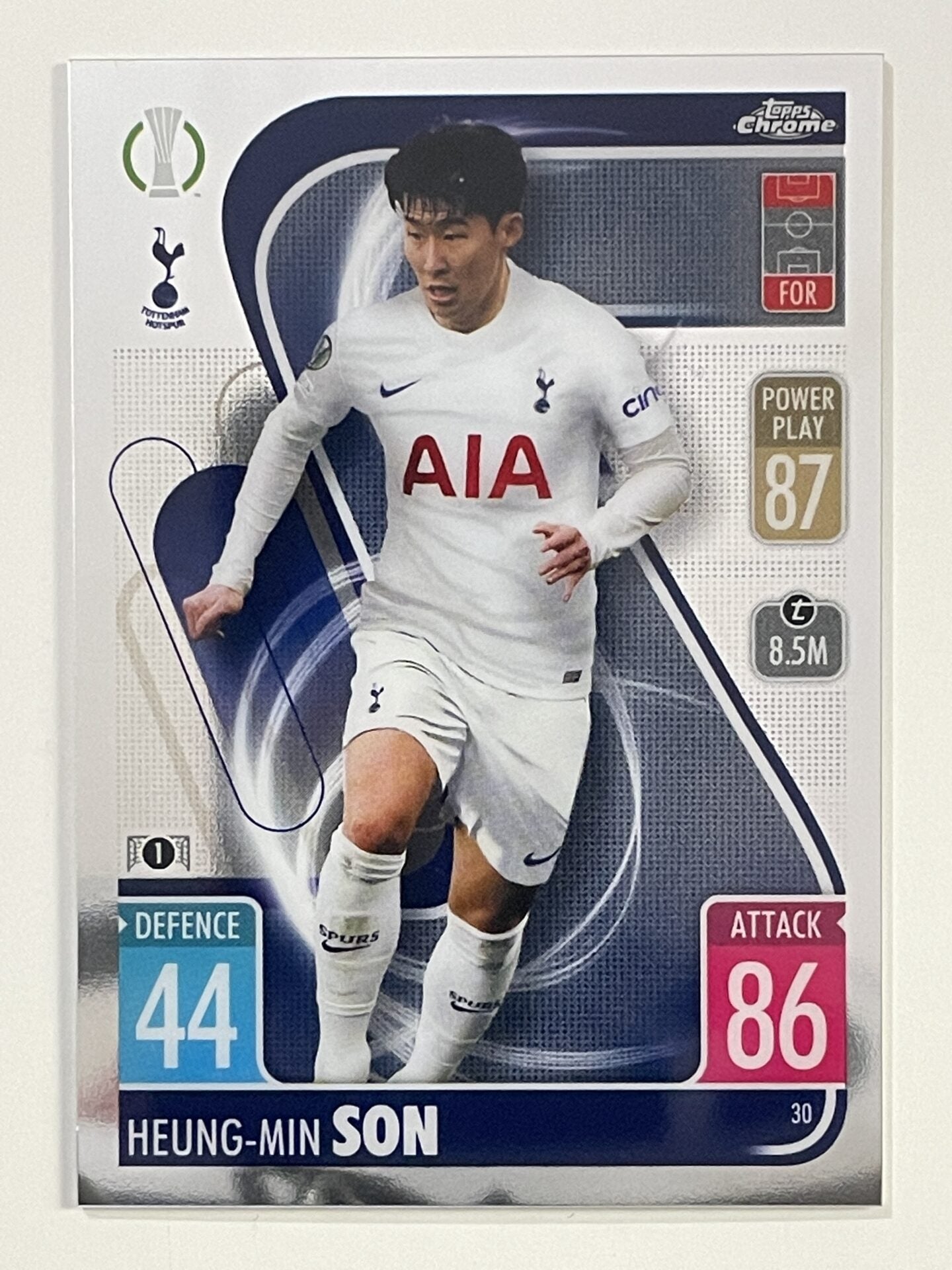 Heung-Min Son Tottenham Hotspur Topps Match Attax Chrome 2021 2022 Football Card