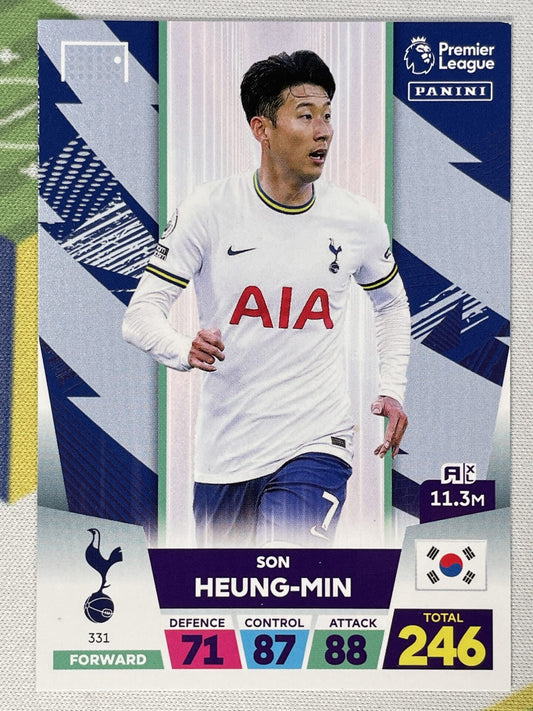 Heung-Min Son Tottenham Panini Premier League Adrenalyn XL 2023 Card