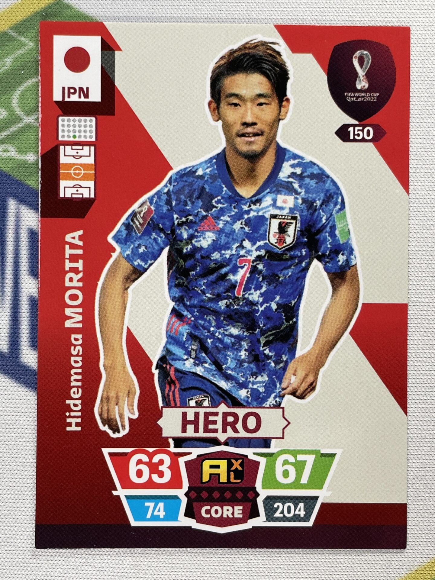 Hidemasa Morita Japan Panini World Cup 2022 Adrenalyn XL Card