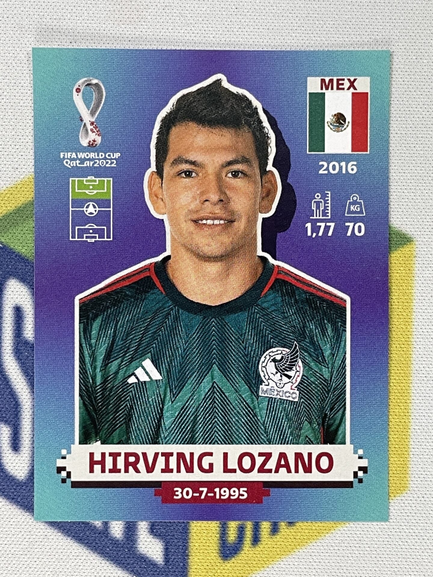 Hirving Lozano Mexico Panini World Cup 2022 Qatar Stickers