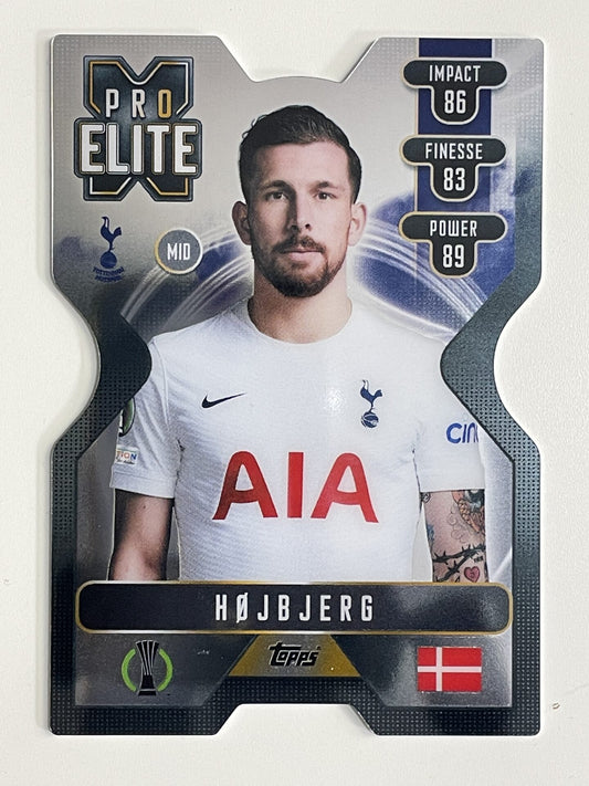 Hojbjerg Tottenham Chrome X Pro Elite Topps Match Attax Extra 2021:22 Champions League Card