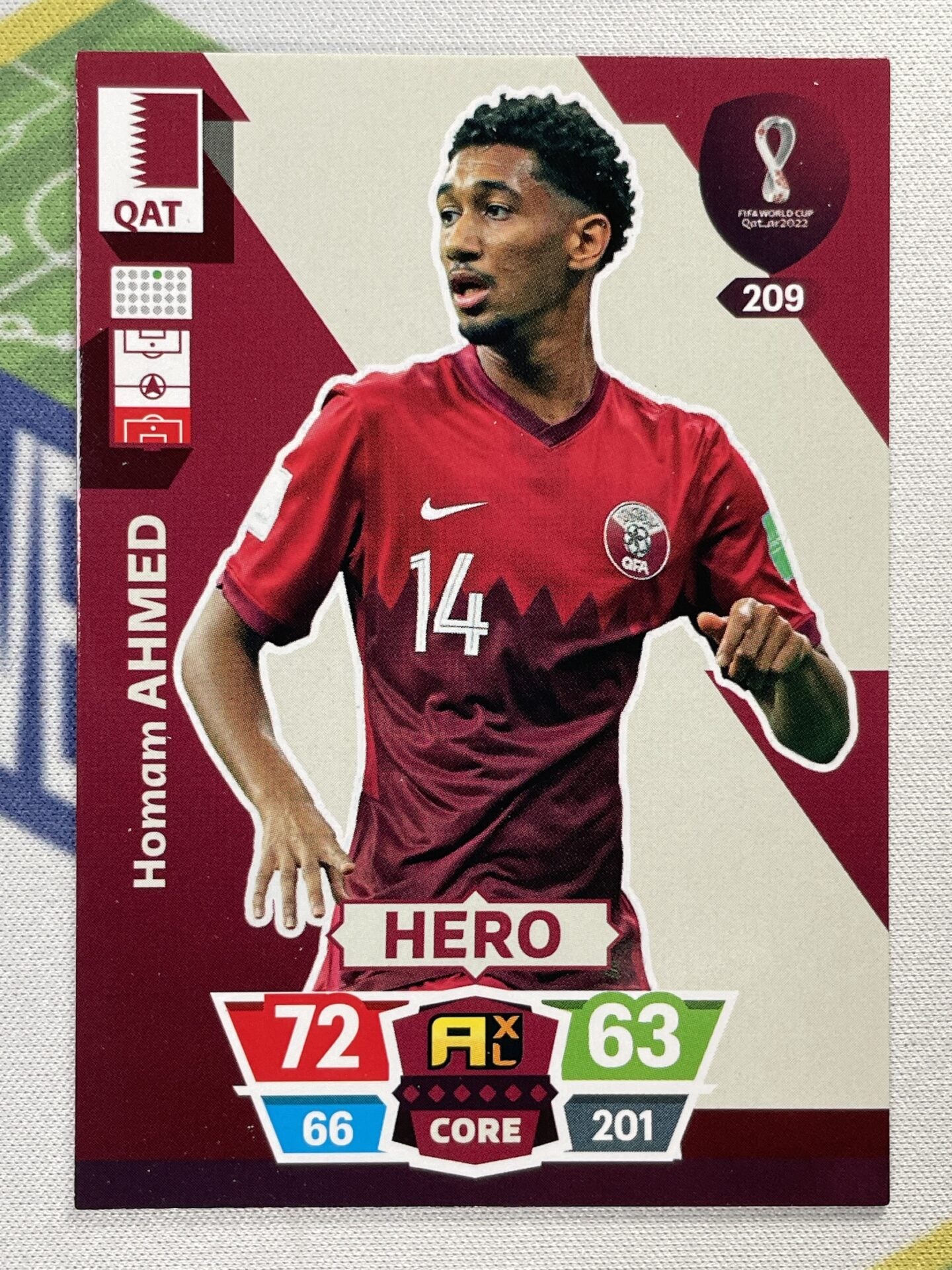 Homam Ahmed Qatar Panini World Cup 2022 Adrenalyn XL Card