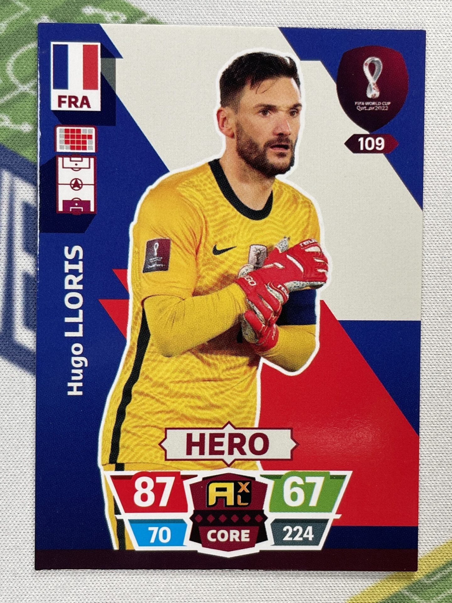 Hugo Lloris France Panini World Cup 2022 Adrenalyn XL Card