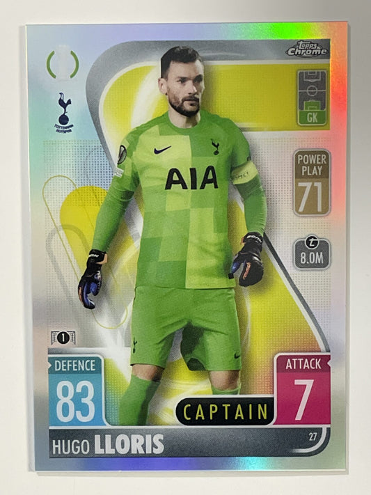 Hugo Lloris Refractor Topps Match Attax Chrome 2021 2022