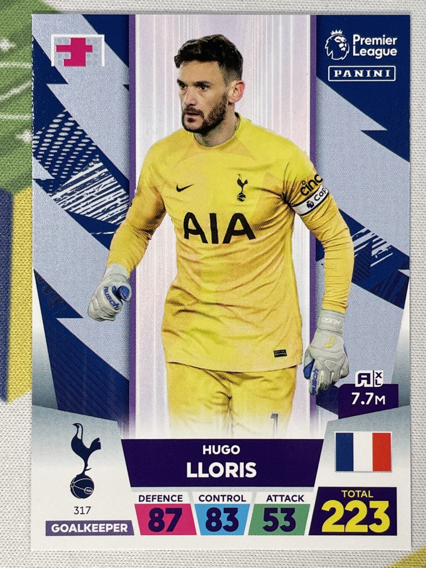 Hugo Lloris Tottenham Panini Premier League Adrenalyn XL 2023 Card