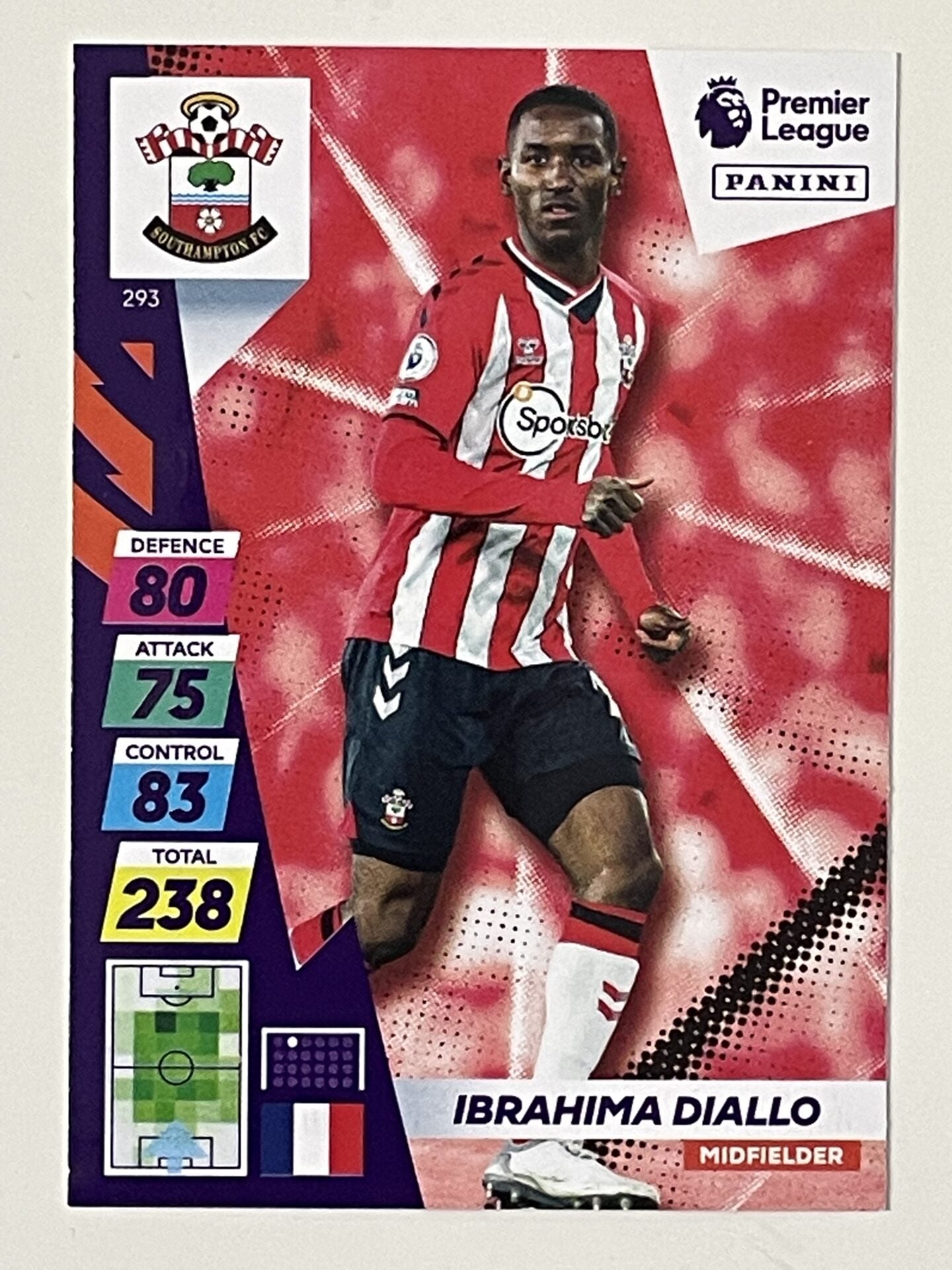 Ibrahima Diallo Southampton Base Panini Adrenalyn XL PLUS Premier League 2021 2022