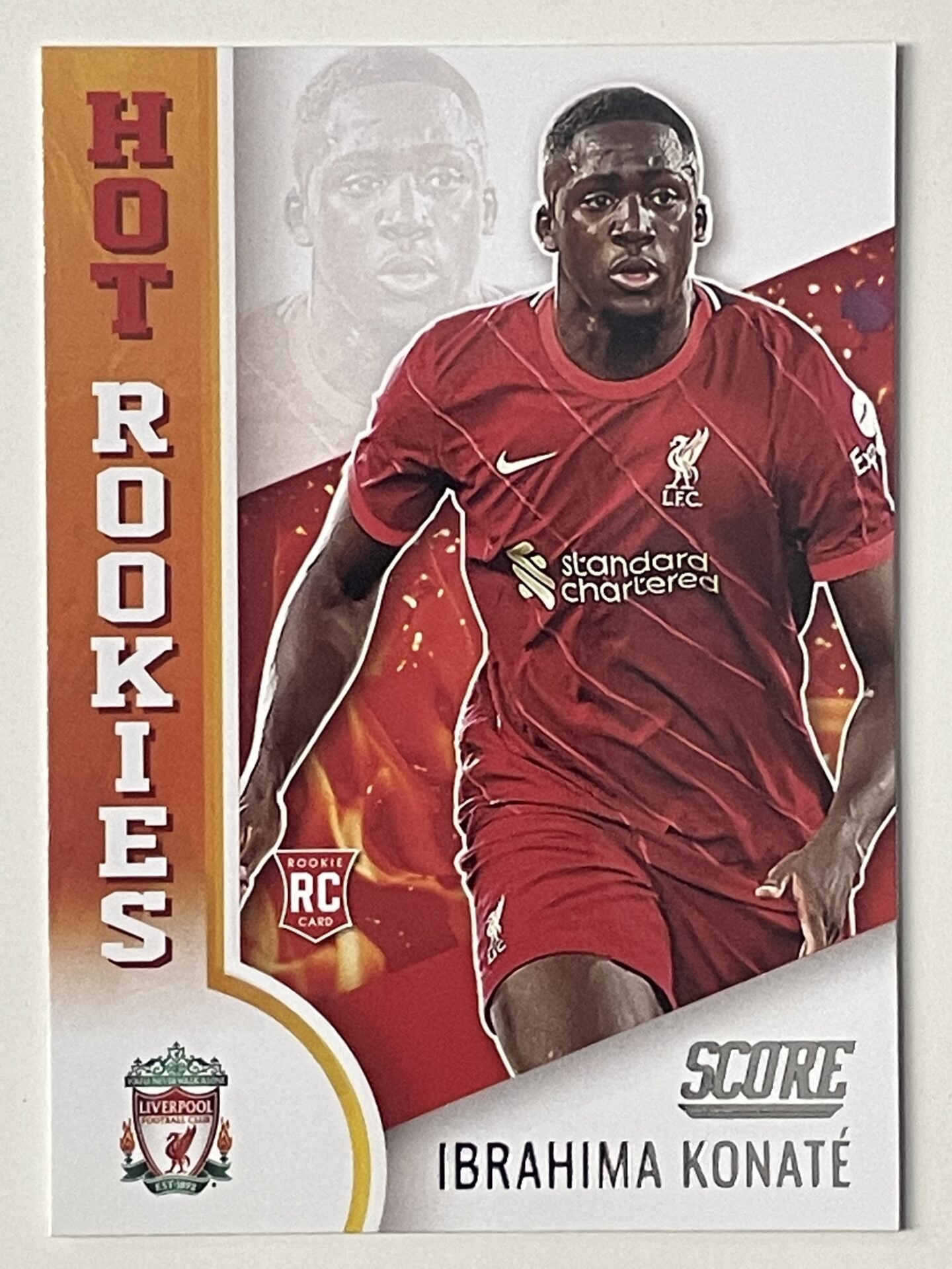 Ibrahima Konate Liverpool Hot Rookies Panini Premier League Score 2021 2022