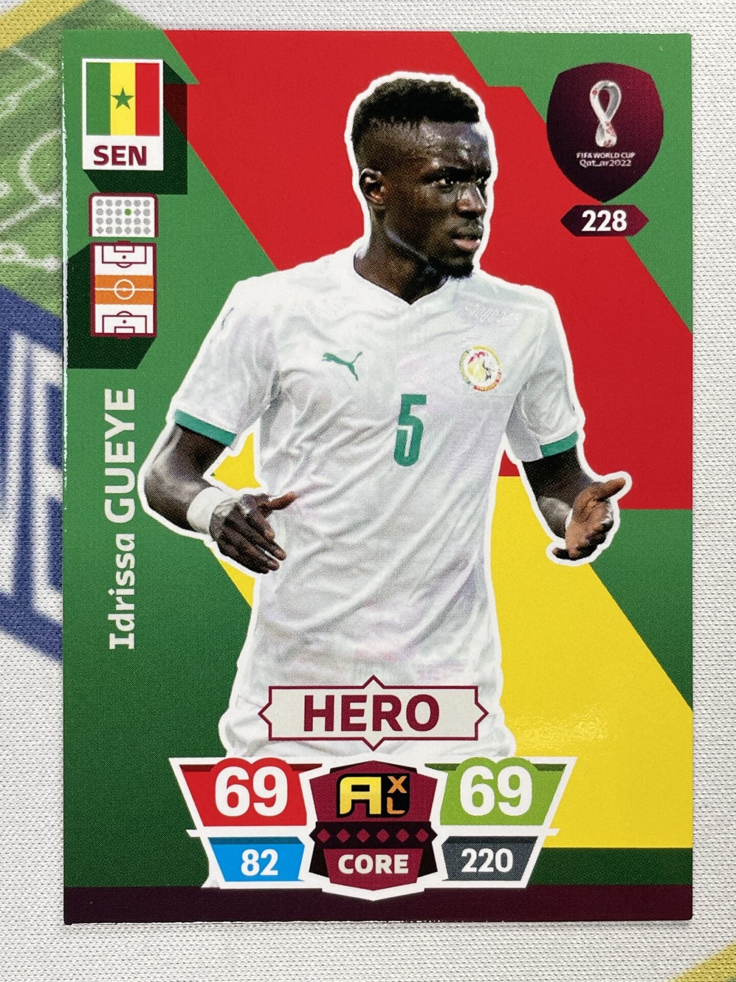 Idrissa Gueye Senegal Panini World Cup 2022 Adrenalyn XL Card