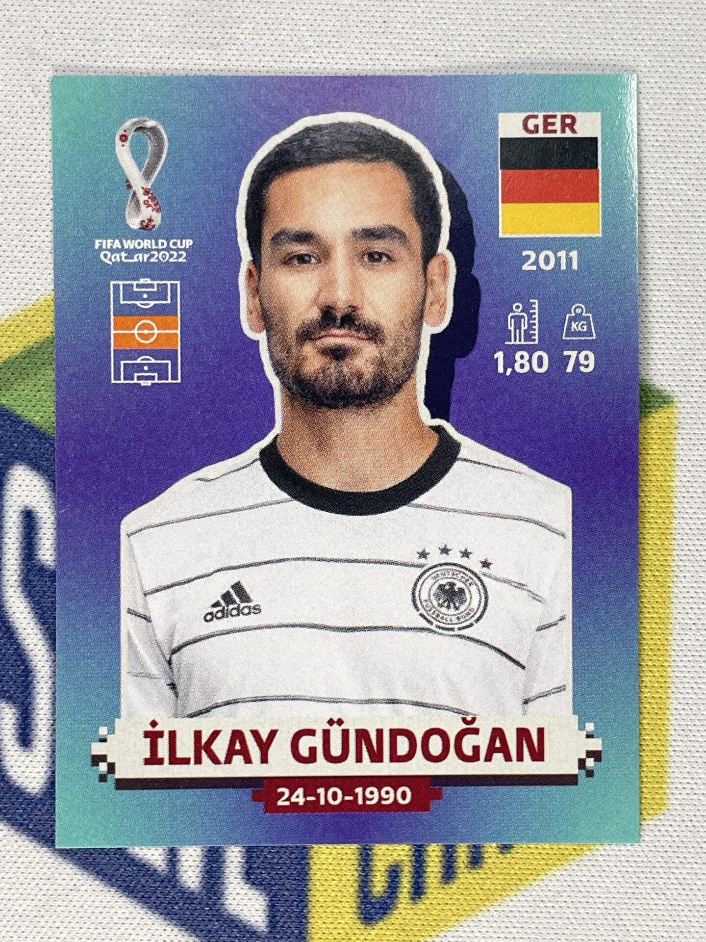 Ilkay Gundogan Germany Panini World Cup 2022 Qatar Stickers