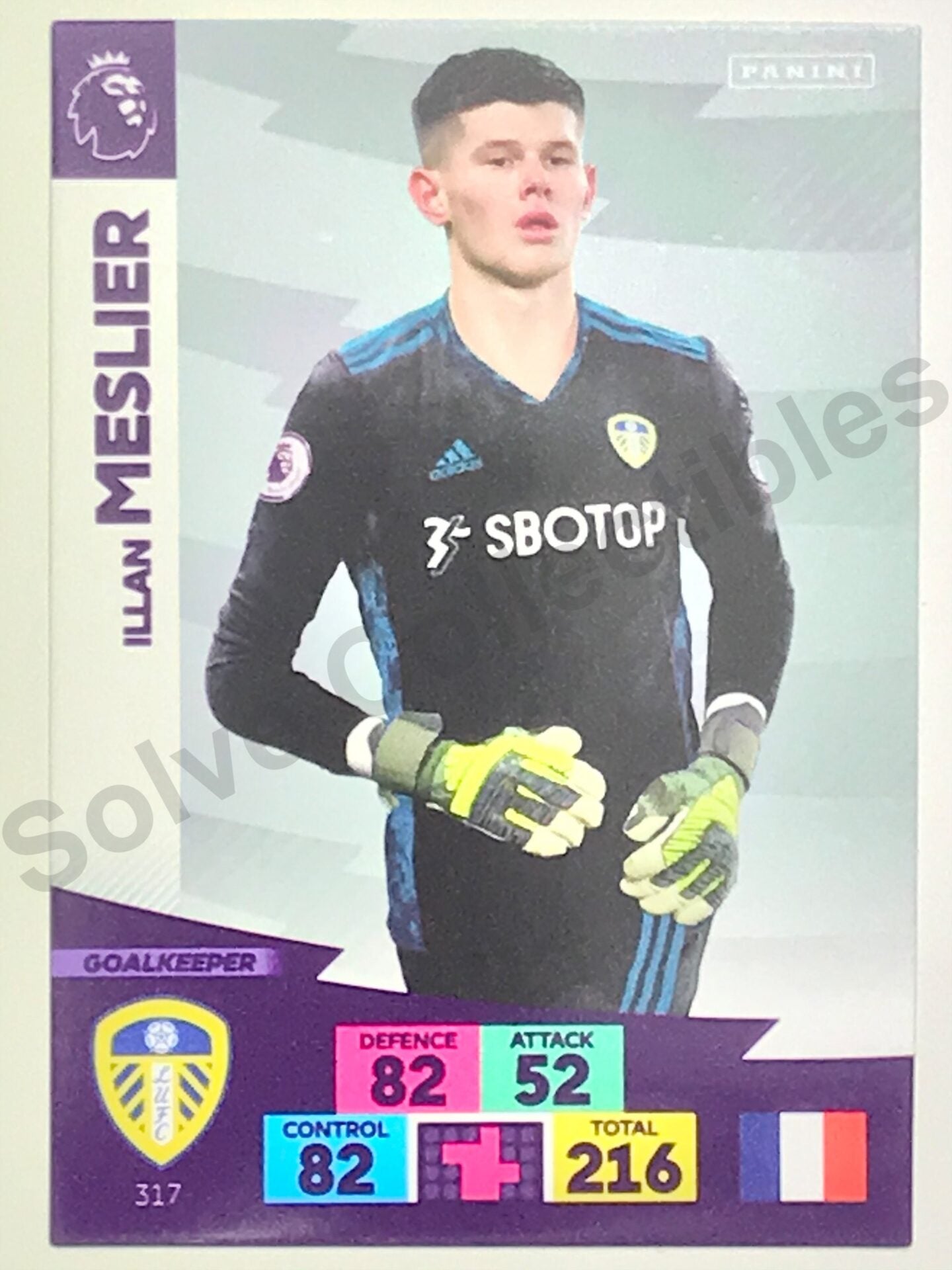 Illan Meslier (Leeds United) Football Card &#8211; Premier League Adrenalyn XL 2020:21