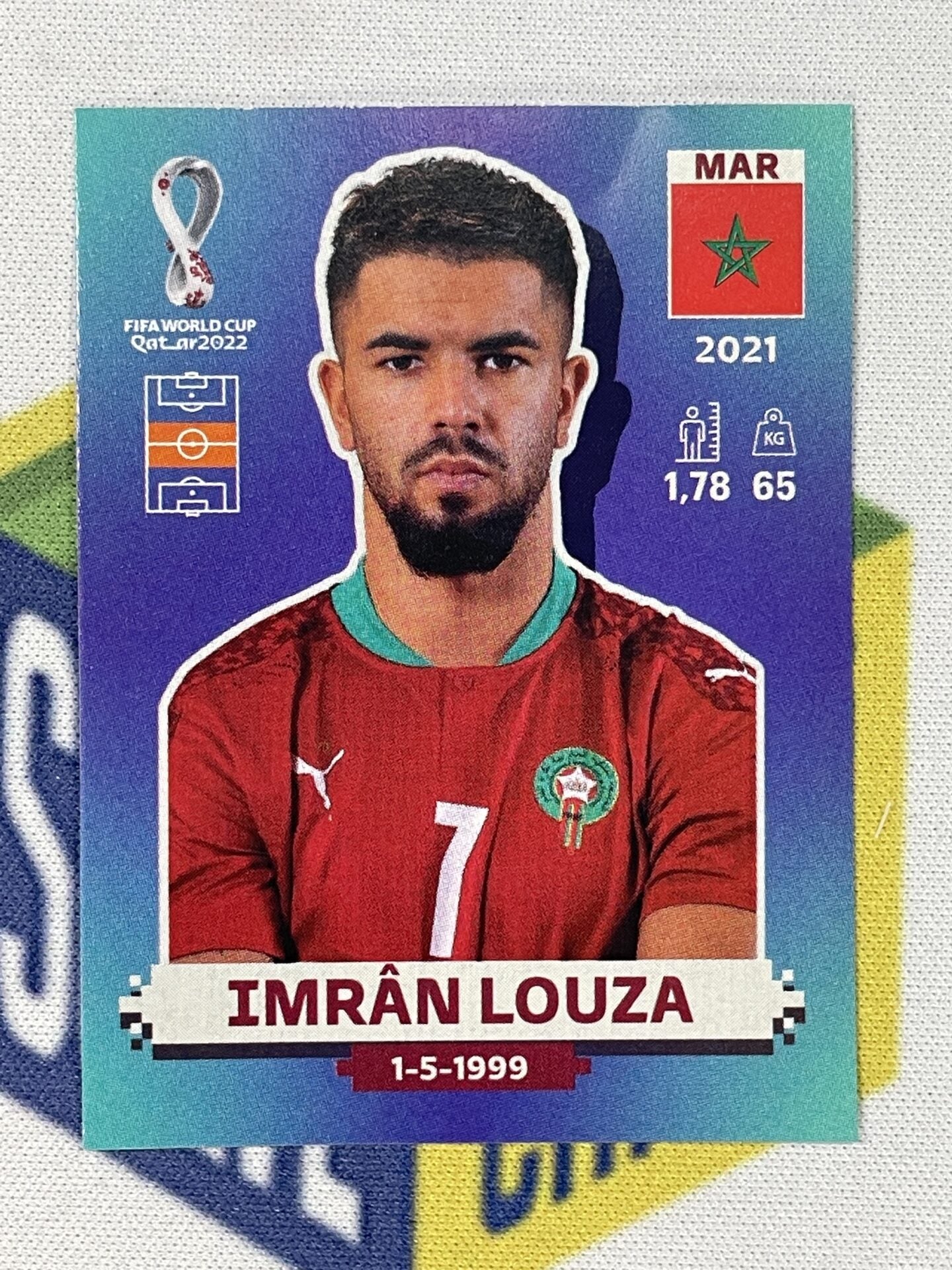 Imran Louza Morocco Panini World Cup 2022 Qatar Stickers