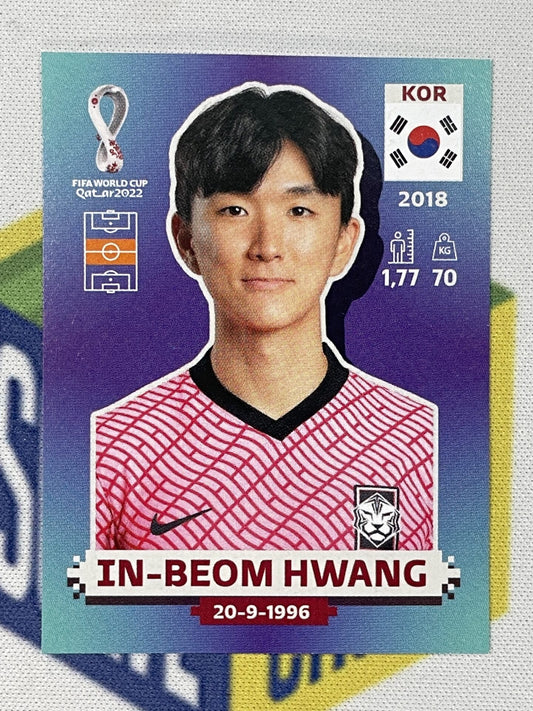 In-Beom Hwang Korea Republic Panini World Cup 2022 Qatar Stickers