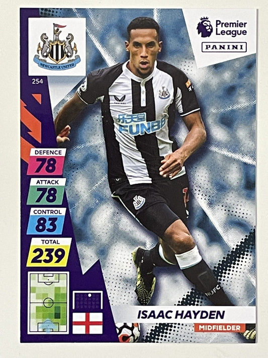 Isaac Hayden Newcastle United Base Panini Adrenalyn XL PLUS Premier League 2021 2022