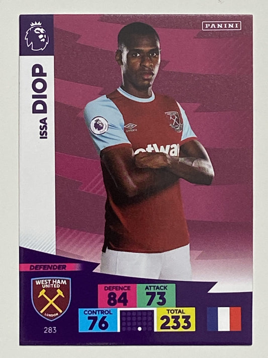 Issa Diop (West Ham) Football Card &#8211; Premier League Adrenalyn XL 2020:21