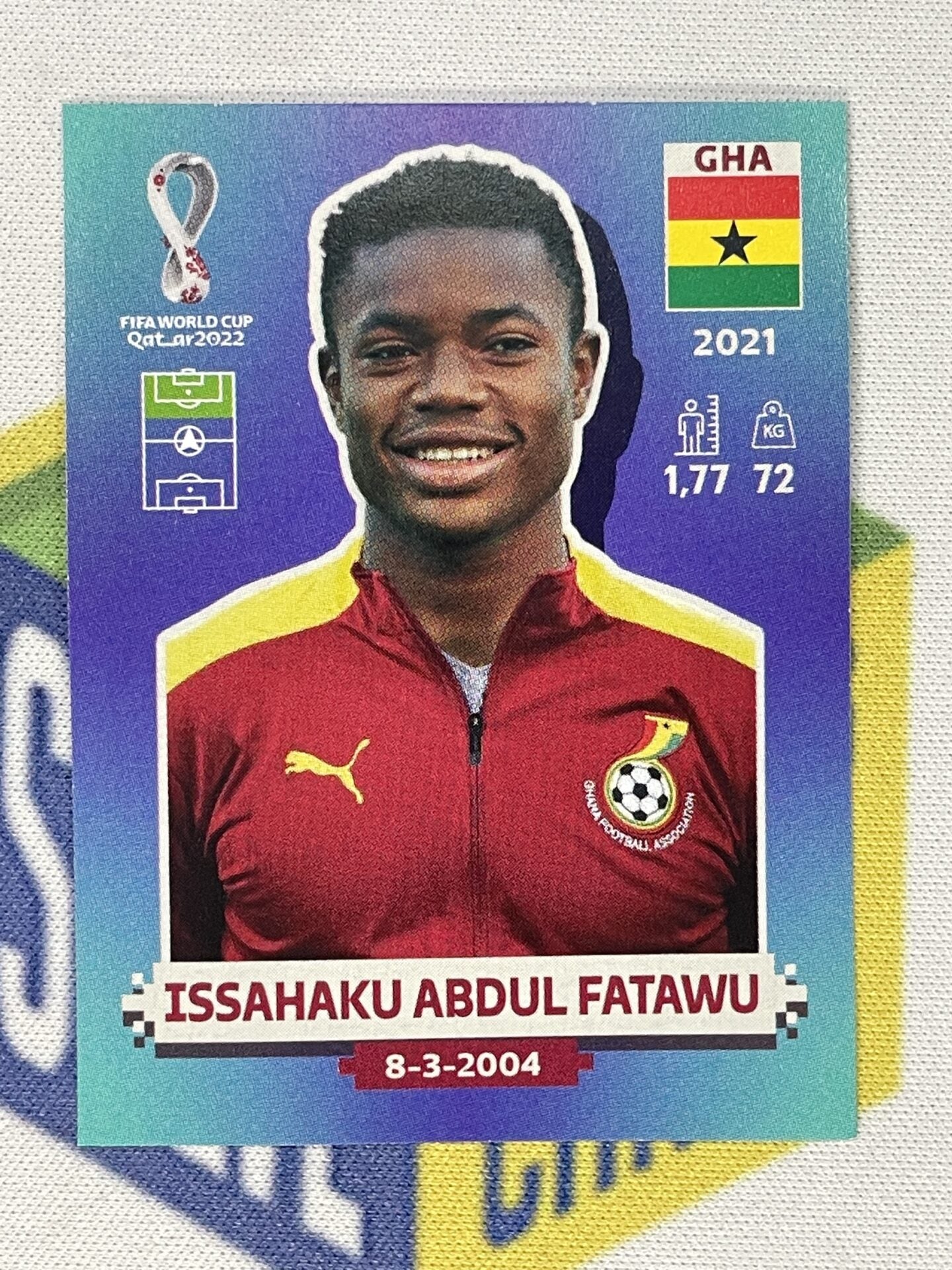 Issahaku Abdul Fatawu Ghana Panini World Cup 2022 Qatar Stickers