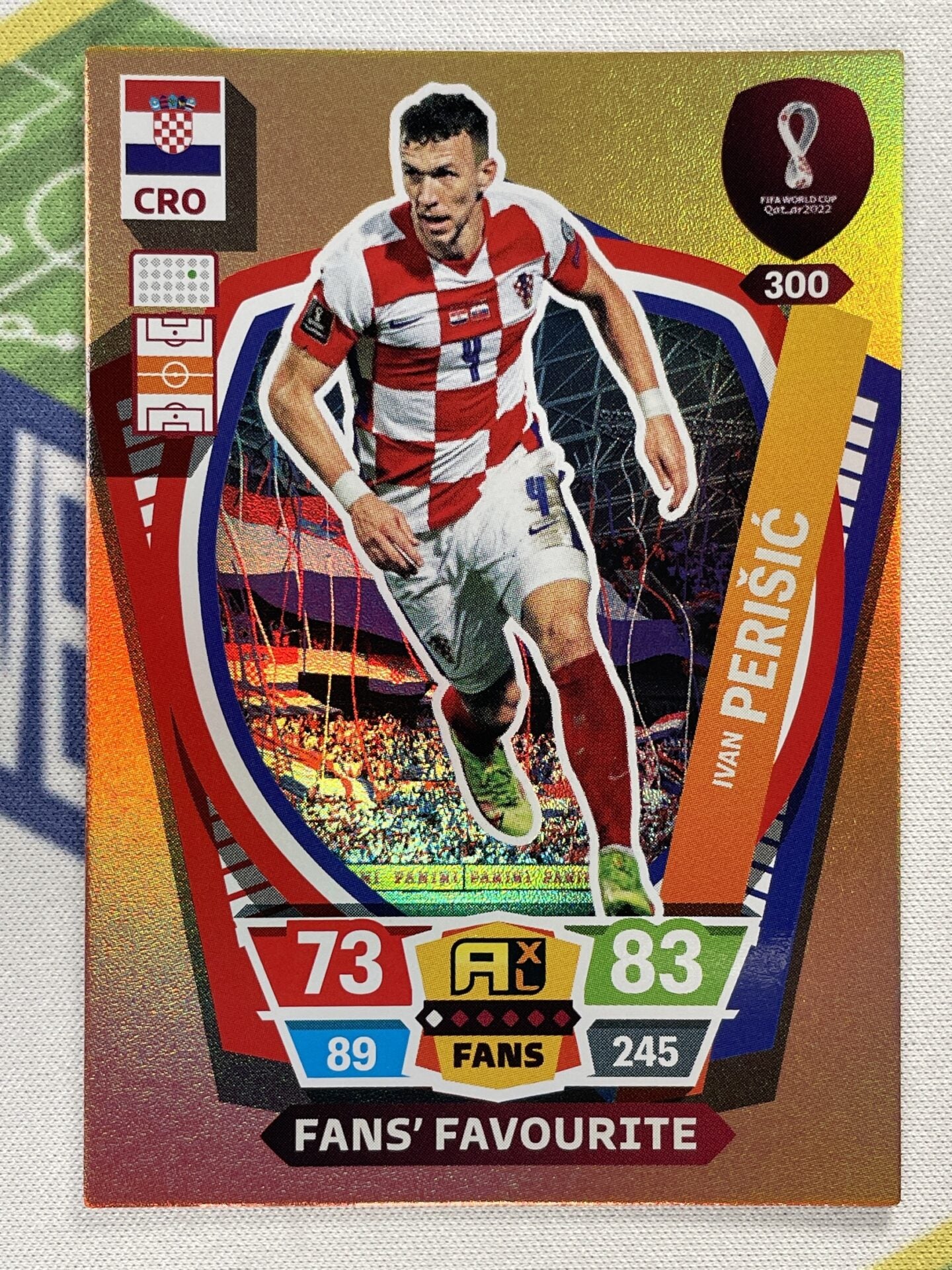 Ivan Perisic Croatia Fans Favourite Panini World Cup 2022 Adrenalyn XL Card