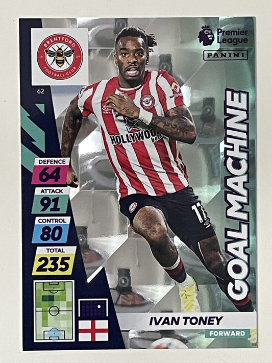 Ivan Toney Brentford Goal Machine Panini Adrenalyn XL PLUS Premier League 2021 2022