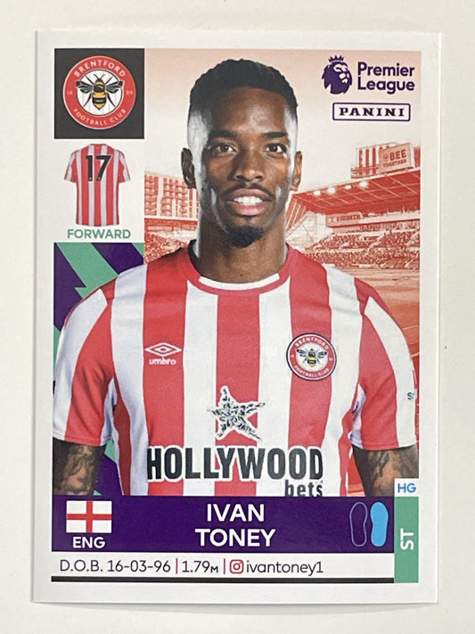 Ivan Toney Brentford Panini Premier League 2022 Football Sticker