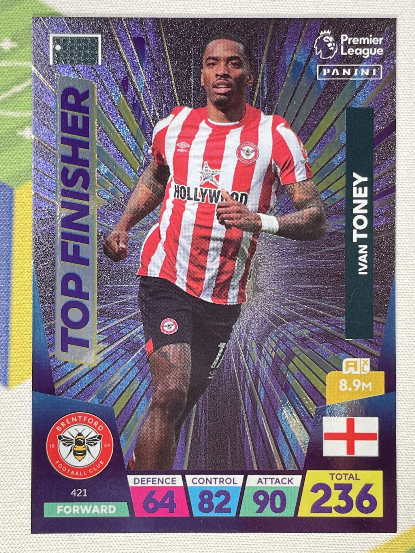 Ivan Toney Brentford Top Finisher Panini Premier League Adrenalyn XL 2023 Card