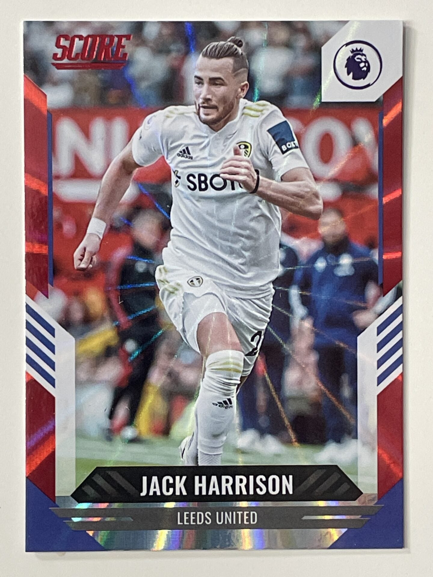 Jack Harrison Leeds United Base Red Laser Parallel Panini Premier League Score 2021 2022