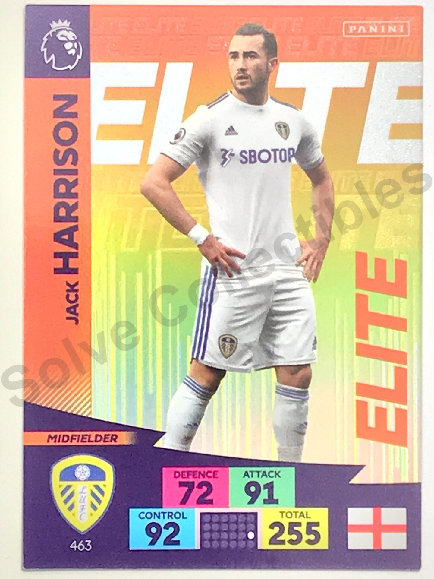 Jack Harrison (Leeds United) Elite Football Sticker &#8211; Premier League Adrenalyn XL 2020:21