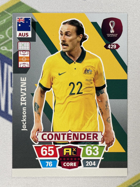 Jackson Irvine Australia Panini World Cup 2022 Adrenalyn XL Card