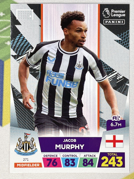 Jacob Murphy Newcastle Panini Premier League Adrenalyn XL 2023 Card